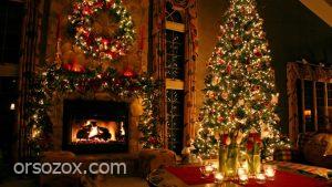 رموز الزينة في شجرة الكريسماس عيد الميلاد